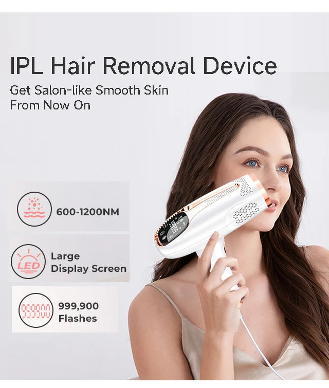 IPL Hair Removal Device – Painless At-Home Laser Hair Removal for Smooth Skin