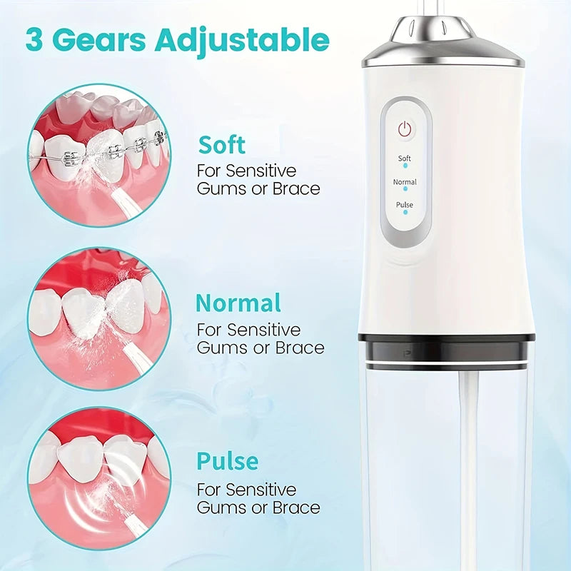 Teeth Oral Irrigator Portable Mouth Washing Machine Interdental Cleaning Irrigator USB