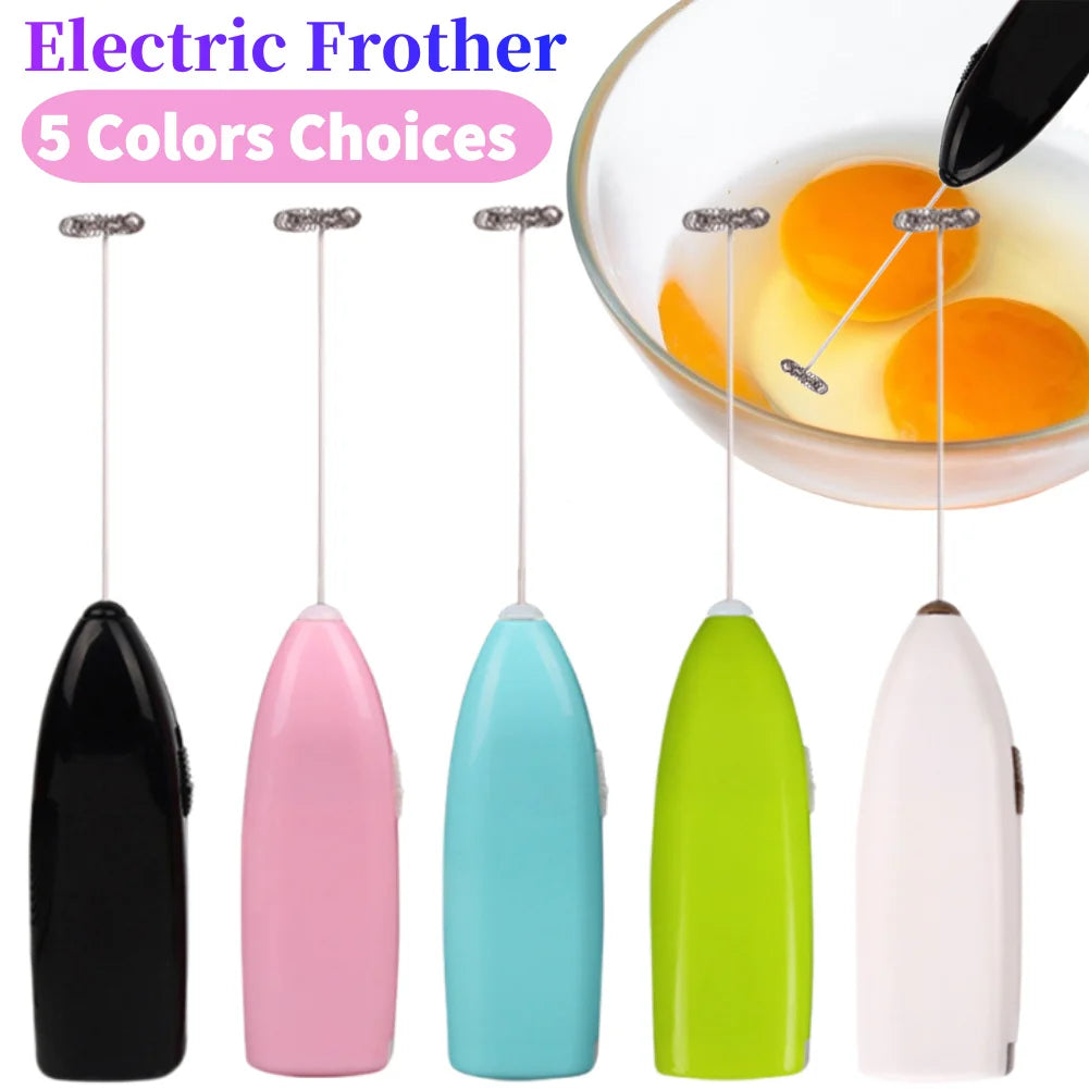 Electric Milk Frother – USB Rechargeable Handheld Coffee Foam Maker