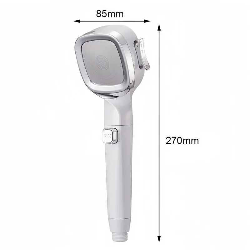 High Pressure Shower Head with On/Off Switch – 4 Spray Modes, Water Saving Design