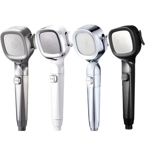 High Pressure Shower Head with On/Off Switch – 4 Spray Modes, Water Saving Design