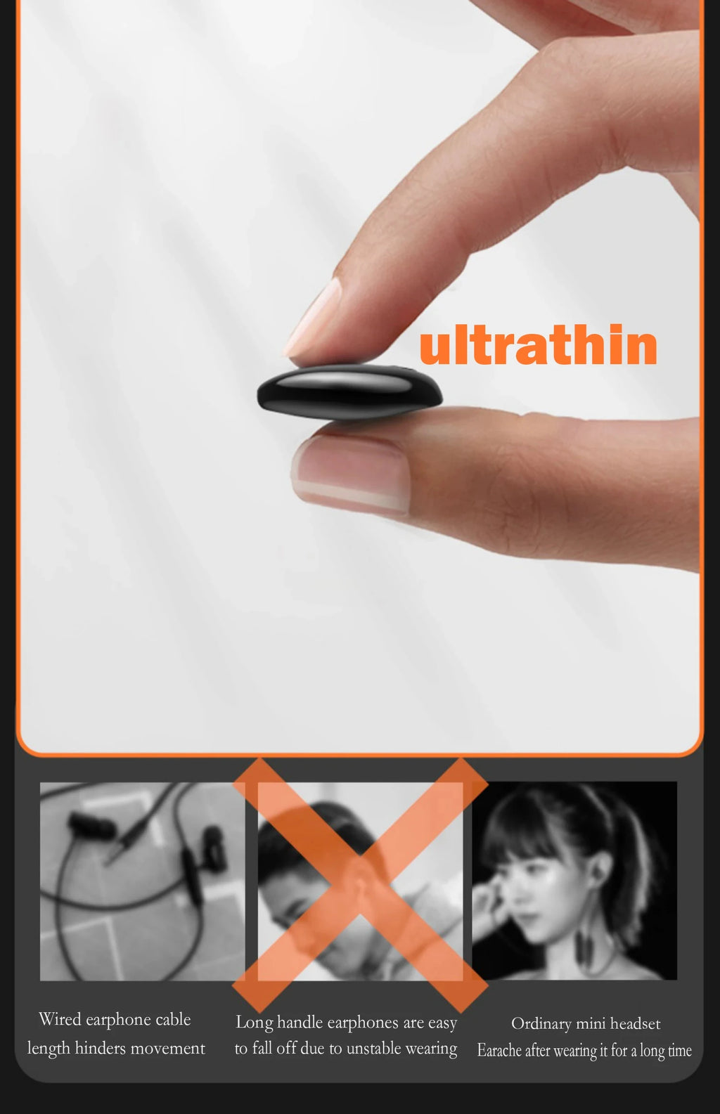 Ultra -Comfort Sleep Bluetooth Earbuds - Invisible Wireless Headphones for Sleeping