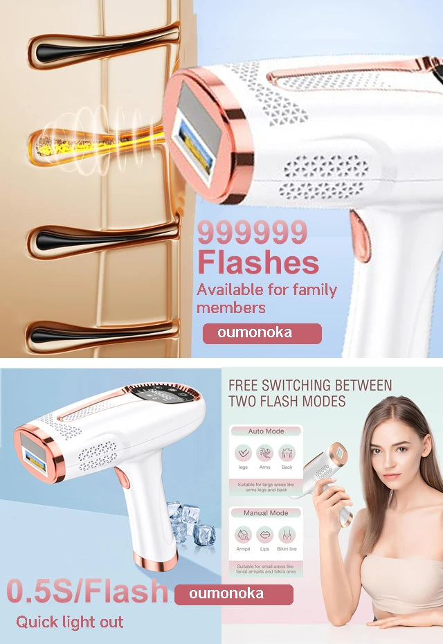 IPL Hair Removal Device – Painless At-Home Laser Hair Removal for Smooth Skin