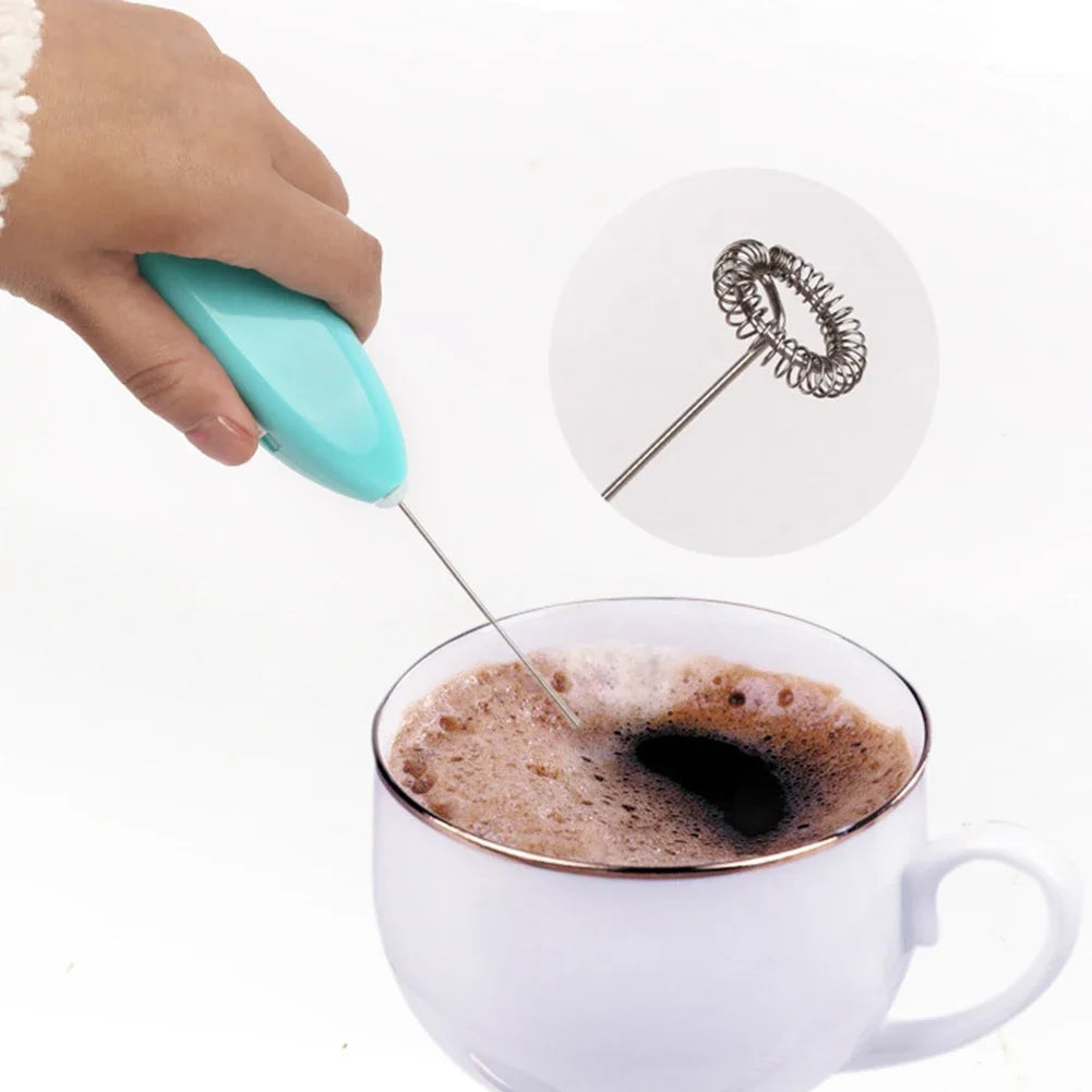 Electric Milk Frother – USB Rechargeable Handheld Coffee Foam Maker