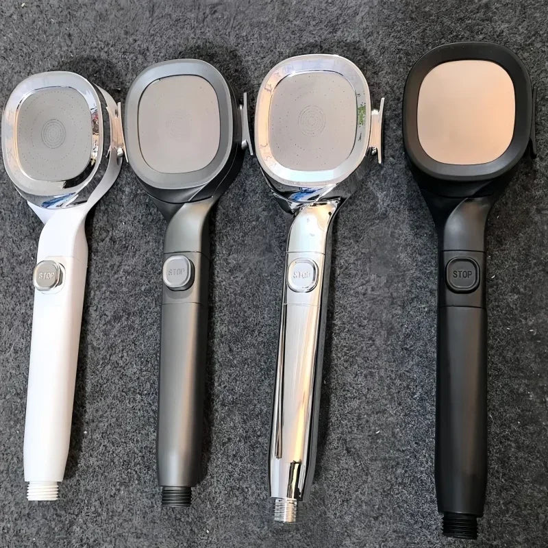 High Pressure Shower Head with On/Off Switch – 4 Spray Modes, Water Saving Design