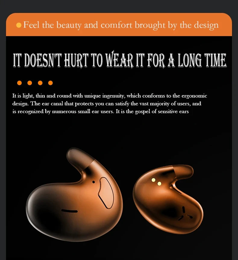 Ultra -Comfort Sleep Bluetooth Earbuds - Invisible Wireless Headphones for Sleeping