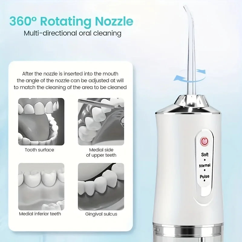 Teeth Oral Irrigator Portable Mouth Washing Machine Interdental Cleaning Irrigator USB