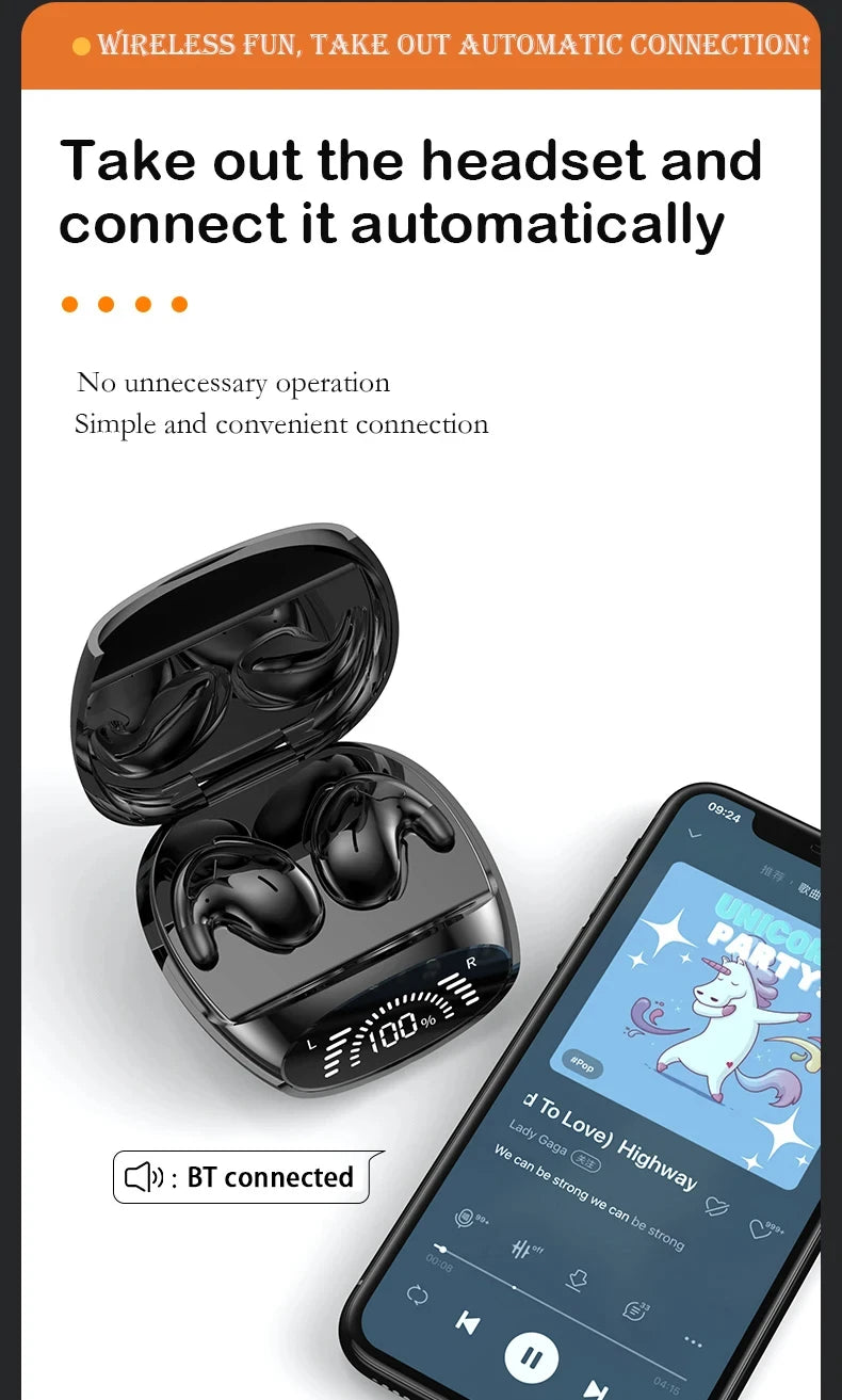 Ultra -Comfort Sleep Bluetooth Earbuds - Invisible Wireless Headphones for Sleeping